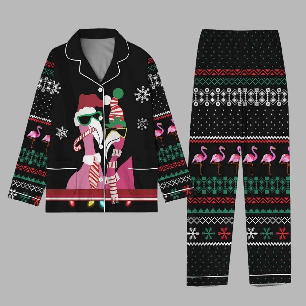 Trump Santa Dancing Pyjama Pajama Set Nva