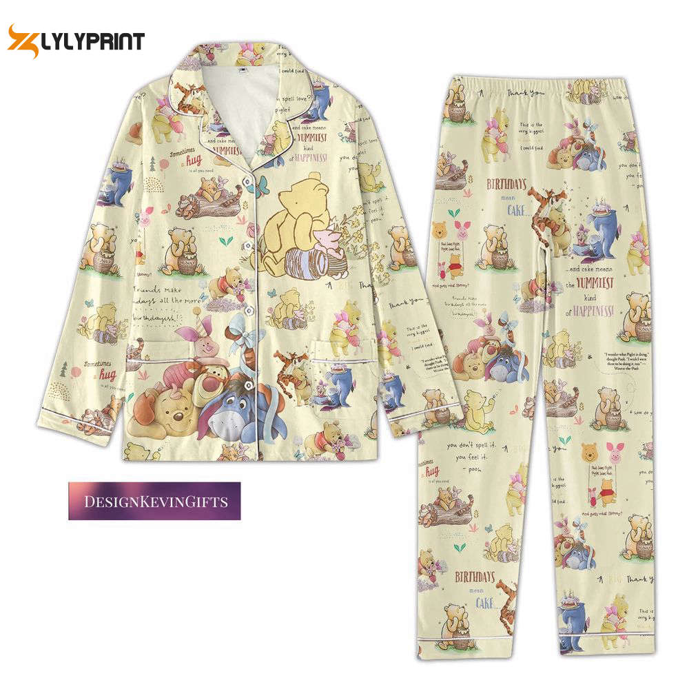 Pooh Pajamas Set Pooh And Friends Pajamas Set Winnie The Pooh Pyjamas Nva