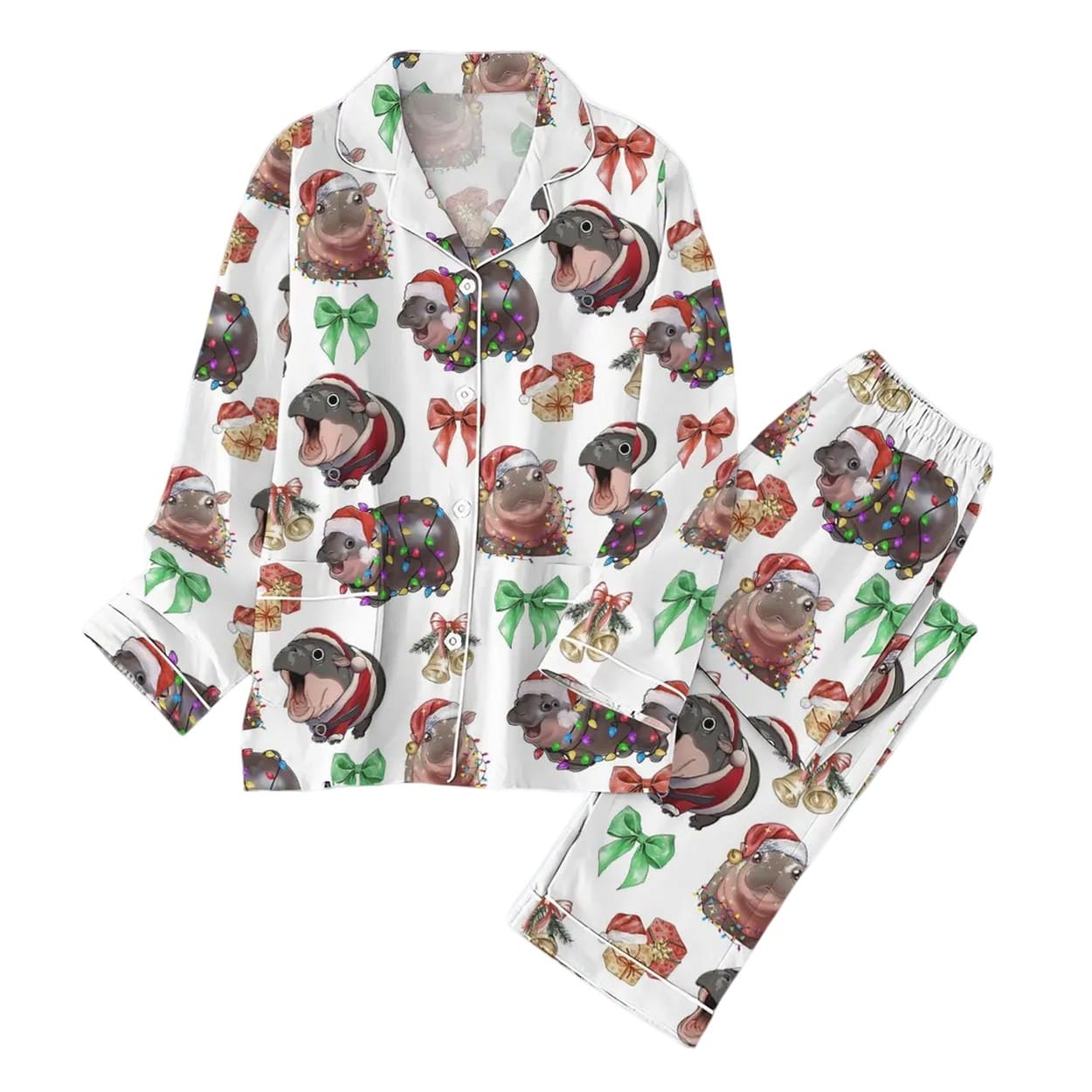 Elf Santa Oh My God I Know Him Pyjama Pajama Set Nva