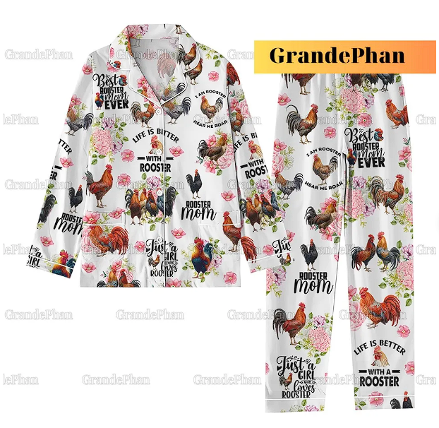 Chicken Rooster Pajama Set