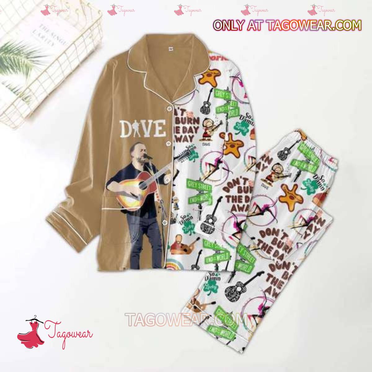 Dave Matthews Band Dont Burn The Day Away Men Women Pajama Set Hfn Family Matching Shirt
