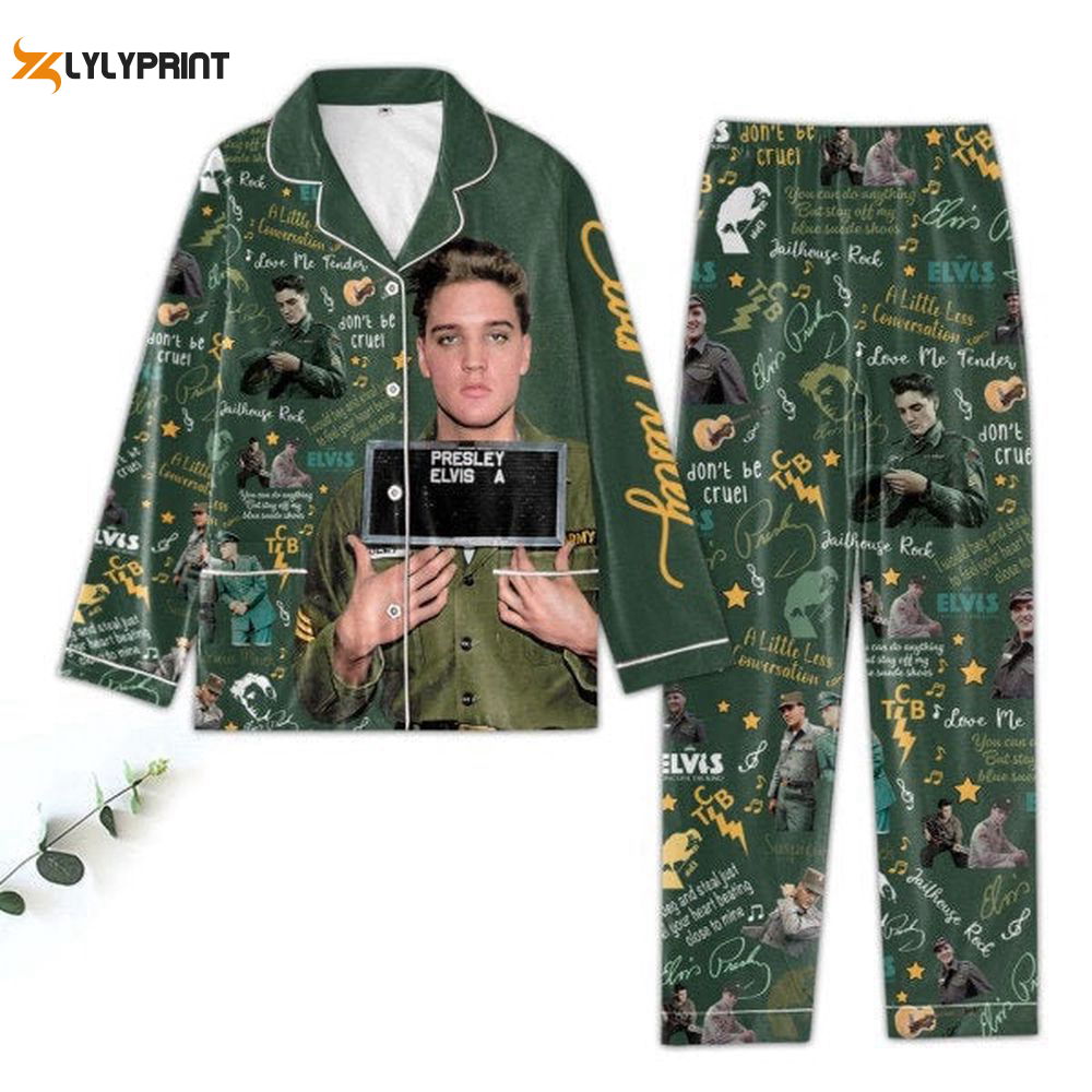 Elvis Presley Pajama Set Elvis Presley Pyjamas The King Of Rock Nva