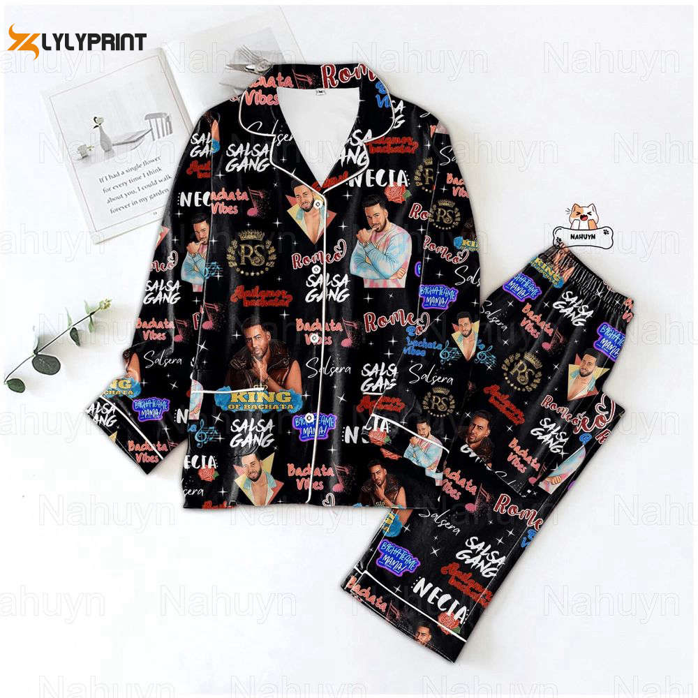Romeo Santos Pajama Romeo Santos Pajama Set Romeo Tour Pyjamas Anthony Santos Pjs Nva