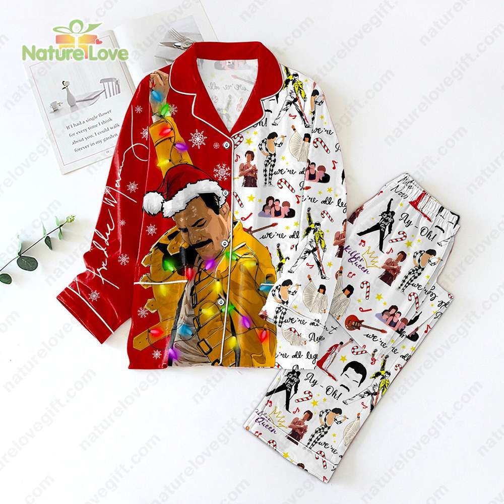 Freddie Mercury Musical Pajama Rock Band Queen Pyjama Pajama Set Nva Set