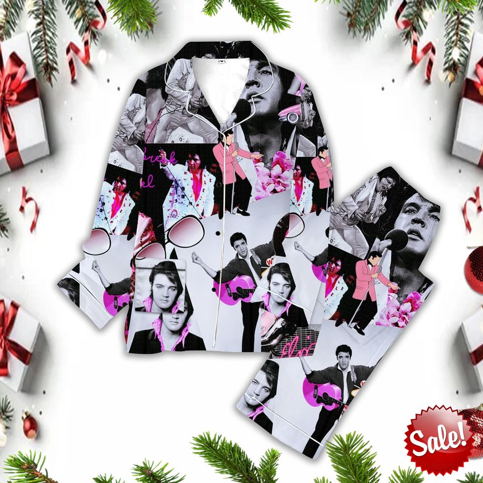 Elvis Presley Pajama Set Family Pajama Set Gift For Family Sleepwear Nva