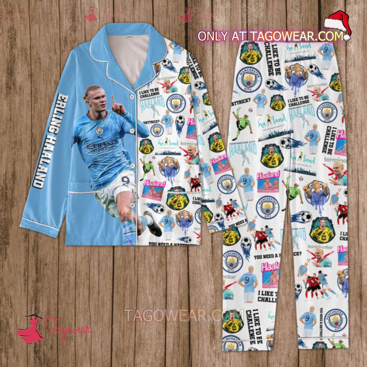 Erling Haaland Manchester United Men Women Pajama Set Hfn Family Matching Shirt