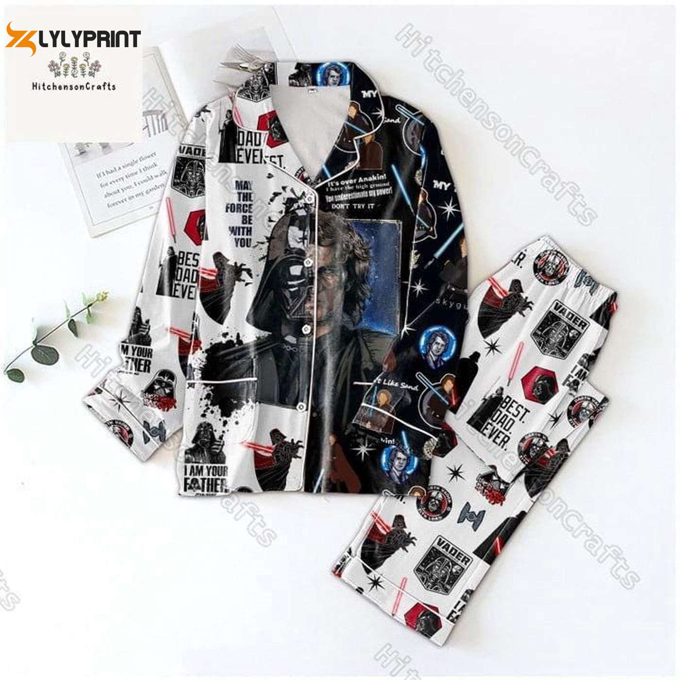 Disney Star Wars Darth Vader Pajama Set Set Perfect Movie-Themed Gift For Family Men And Women