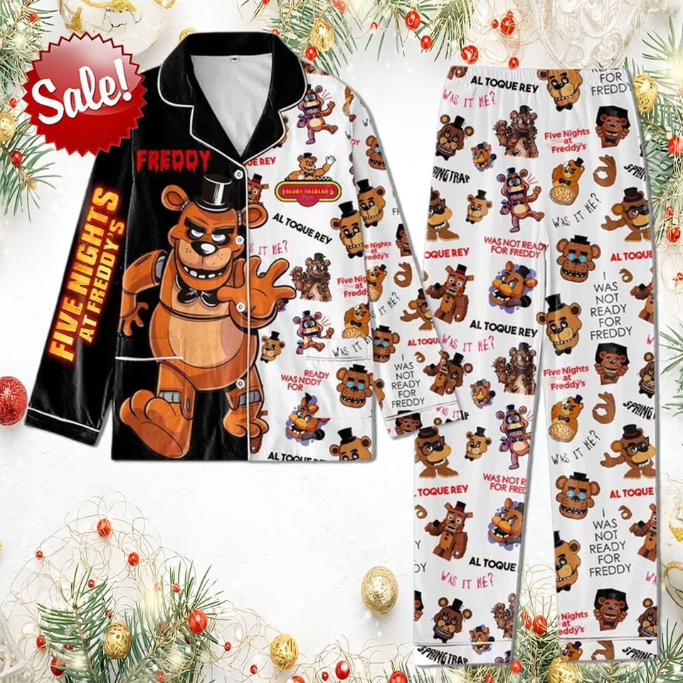 Five Night At Freddy Pajama Set Fnaf Pajama Set Family Matching Pajama Set Gift For Family Sleepwear Nva