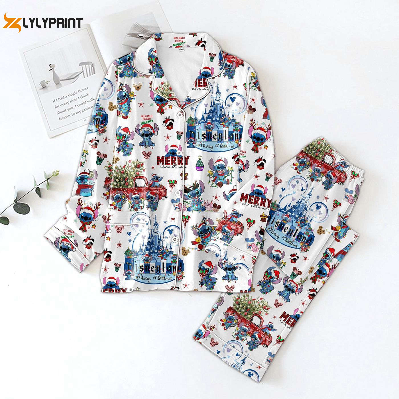 Disney Stitch Pajama Set Set Movie Family Pjs Perfect Gift For Women