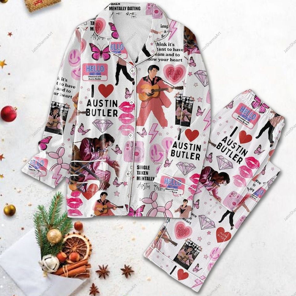 Elvis Presley Pajama Set Elvis Presley Pajama Gift For Family Sleepwear Nva