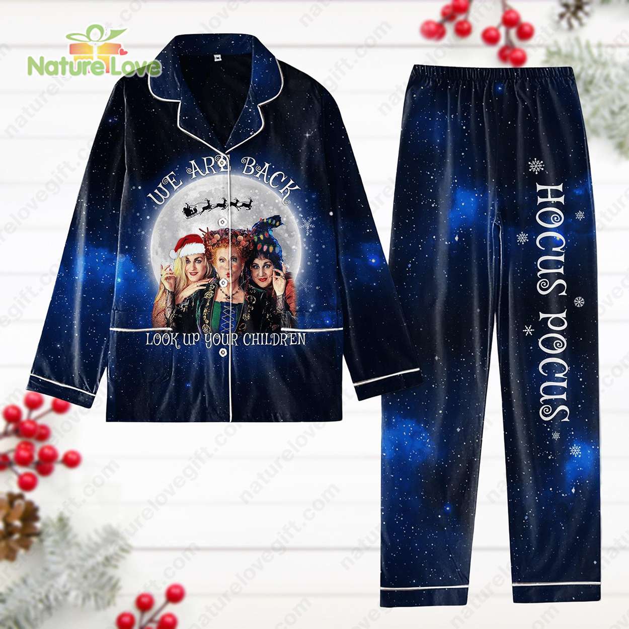 Hocus Pocus Pyjama Pajama Set Nva Sanderson Sisters Disney Witches Pjs