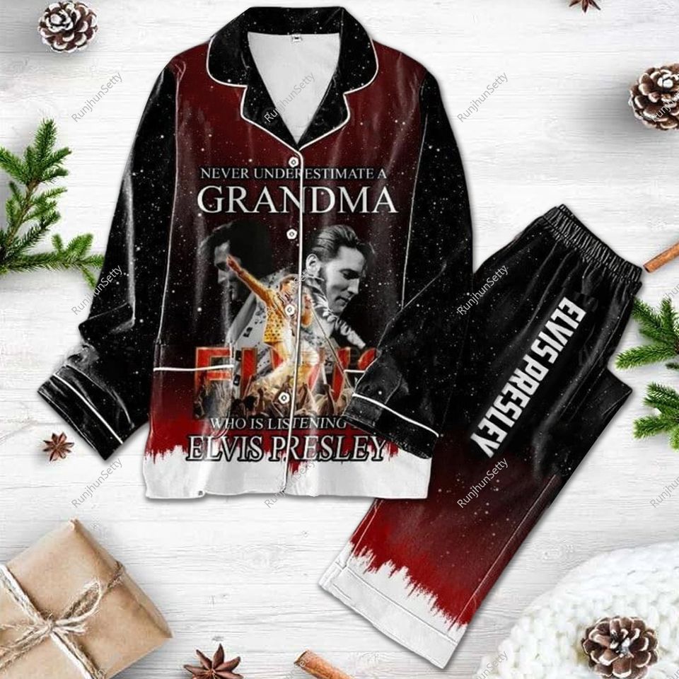 Elvis Presley Pajama Set Elvis Presley Thick Pajama Elvis Presley Night Pajama Gift For Family Sleepwear Nva