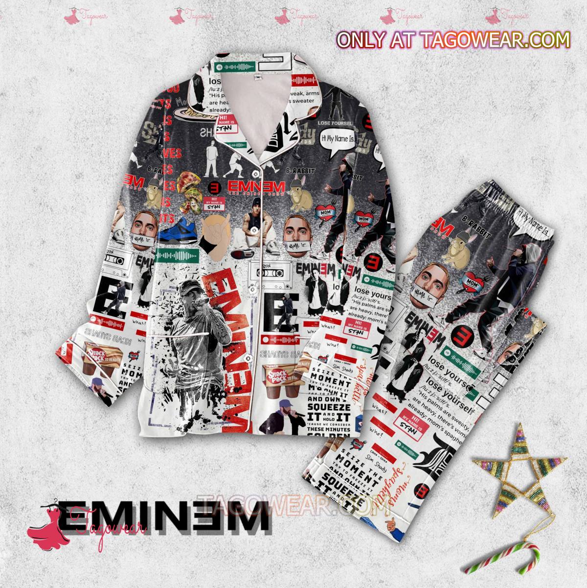 Eminem The Eminem Show Pajama Set Hfn Family Matching Shirt