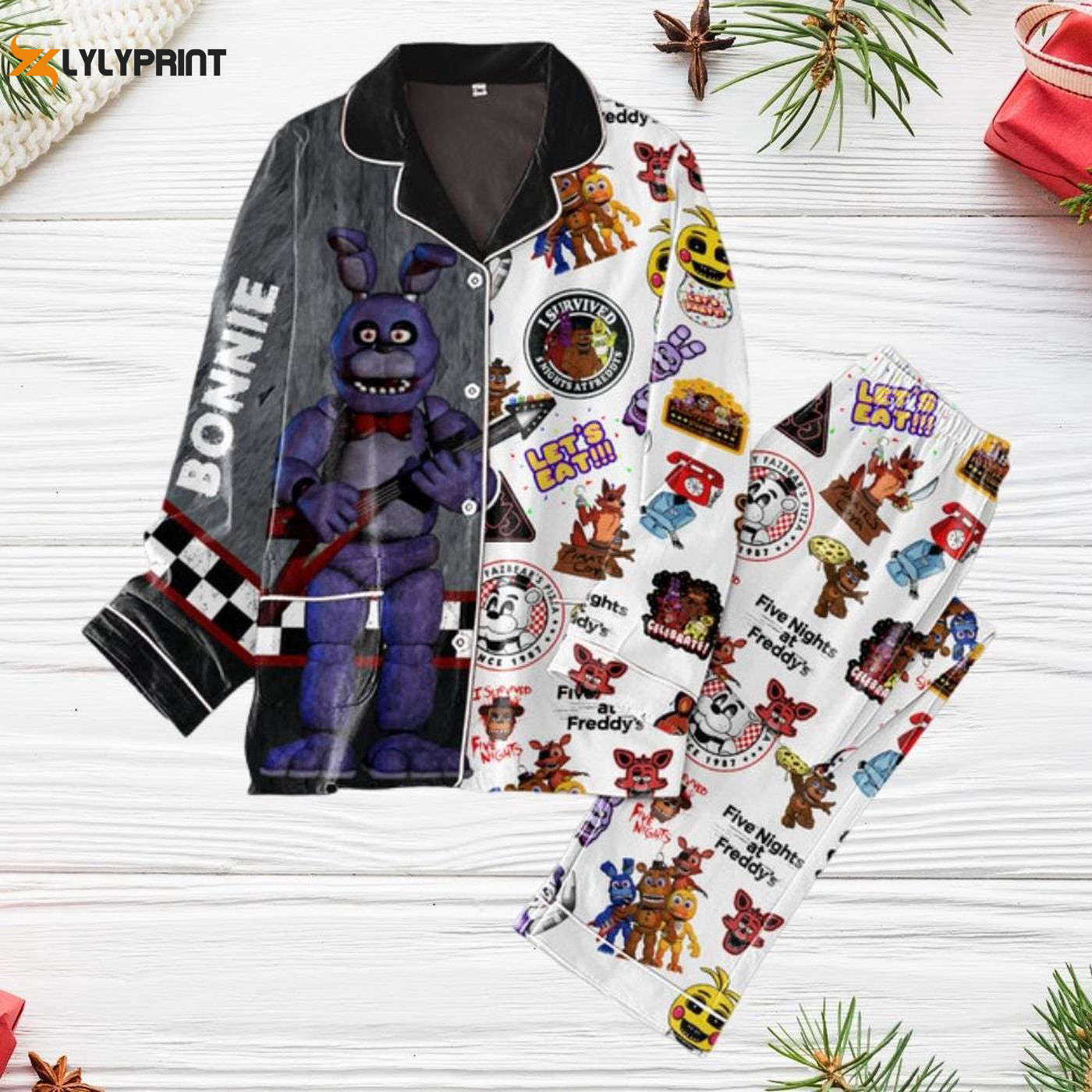 Spooky Five Nights At Freddy S Holiday Pajama Set Perfect Halloween Party Gift For Him 2025 Nva