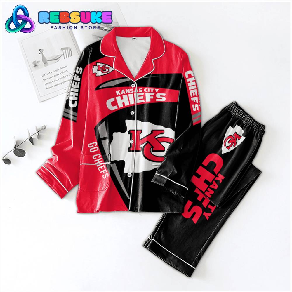 Kansas City Chiefs Go Chiefs Pyjama Pajama Set Nva
