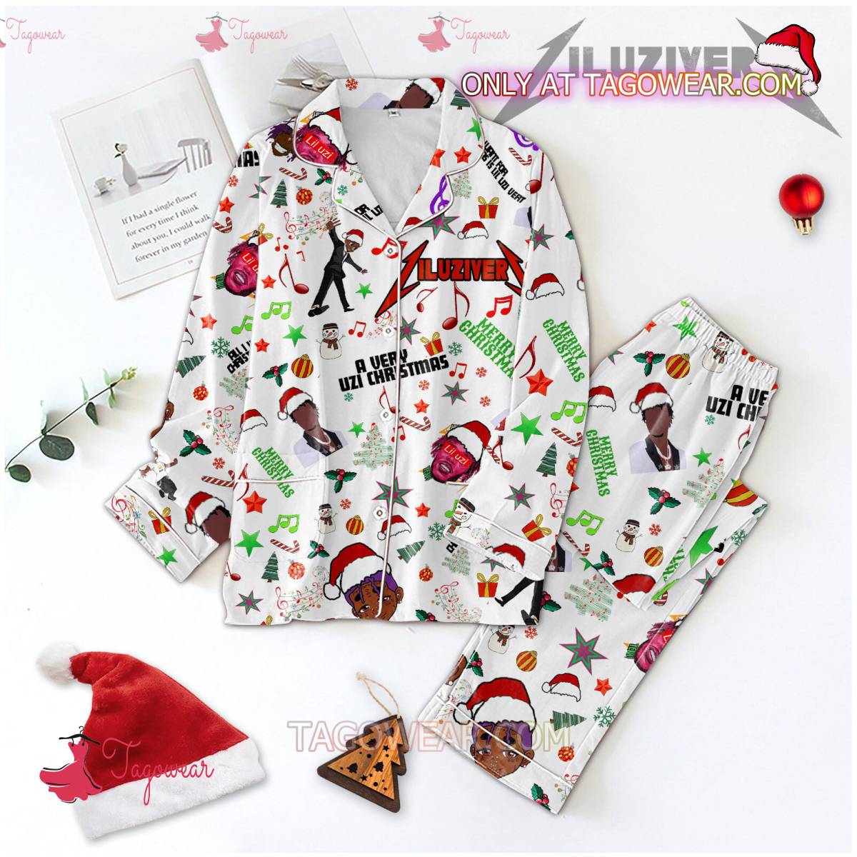 Lil Uzi Vert A Very Uzi Men Women Pajama Set Hfn Family Matching Shirt