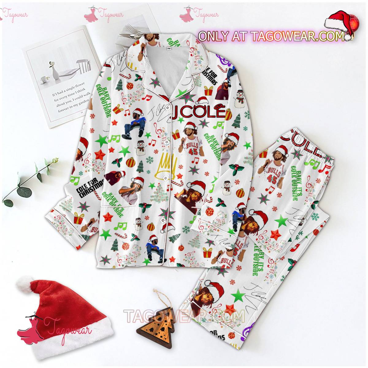 J Cole For Men Women Pajama Set Hfn Family Matching Shirt
