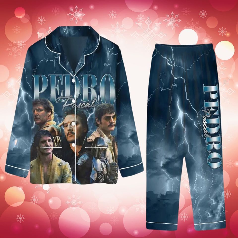 Pedro Pascal Pajamas Set Gift For Family Sleepwear Nva