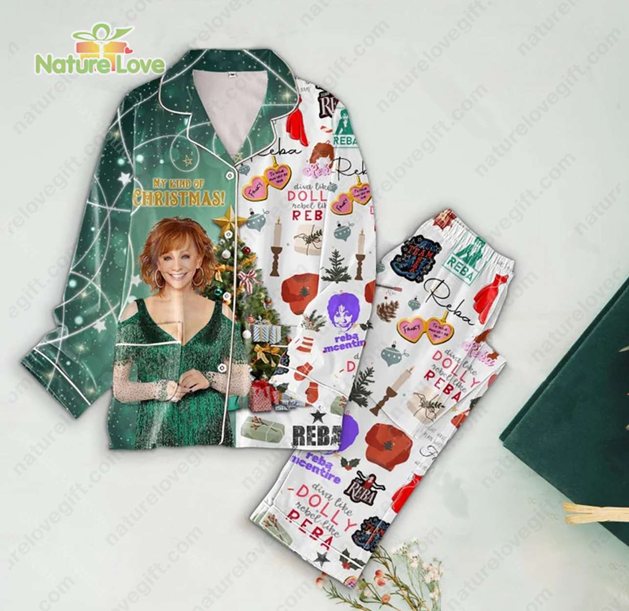 Reba Mcentire Songs My Kind Of Pyjama Pajama Set Nva