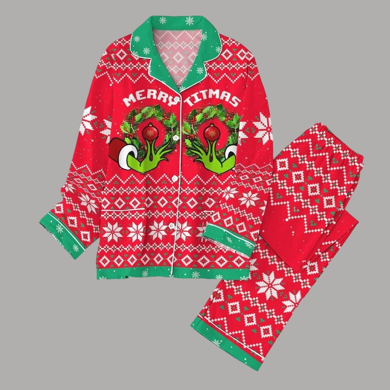 Donkey Santa Pyjama Pajama Set Nva