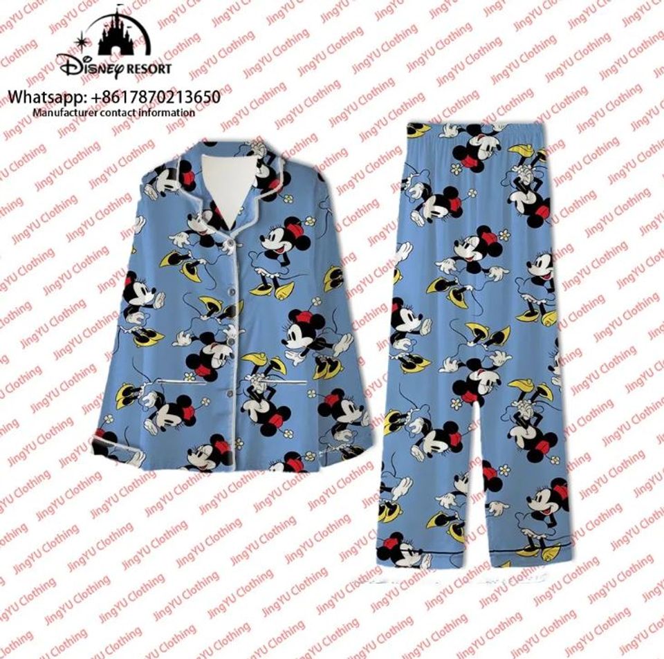 Minnie Mouse Disney Pajama Set Family Matching Pajama Set Gift For Family Sleepwear Nva
