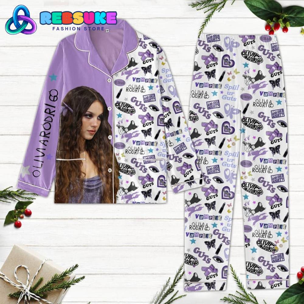 Olivia Rodrigo Guts World Tour Pyjama Pajama Set Nva