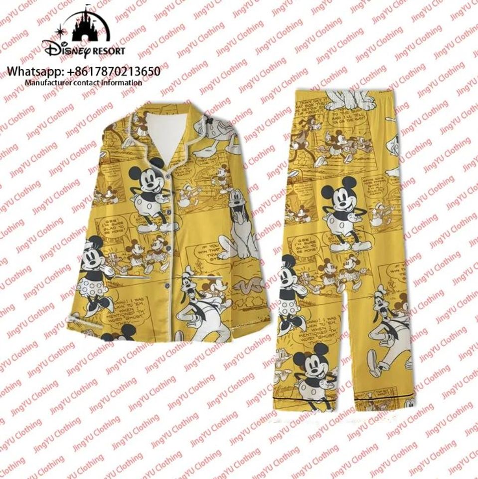 Mickey And Friends Disney Pajama Set Family Matching Pajama Set Gift For Family Sleepwear Nva
