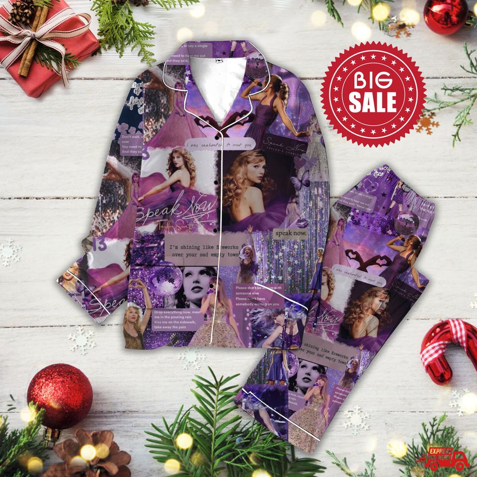 Speak Now Ts Swifts Swifties?S Pajama Set Ts Swifts Swifties Eras Tour Pajama Set Gift For Family Sleepwear Nva