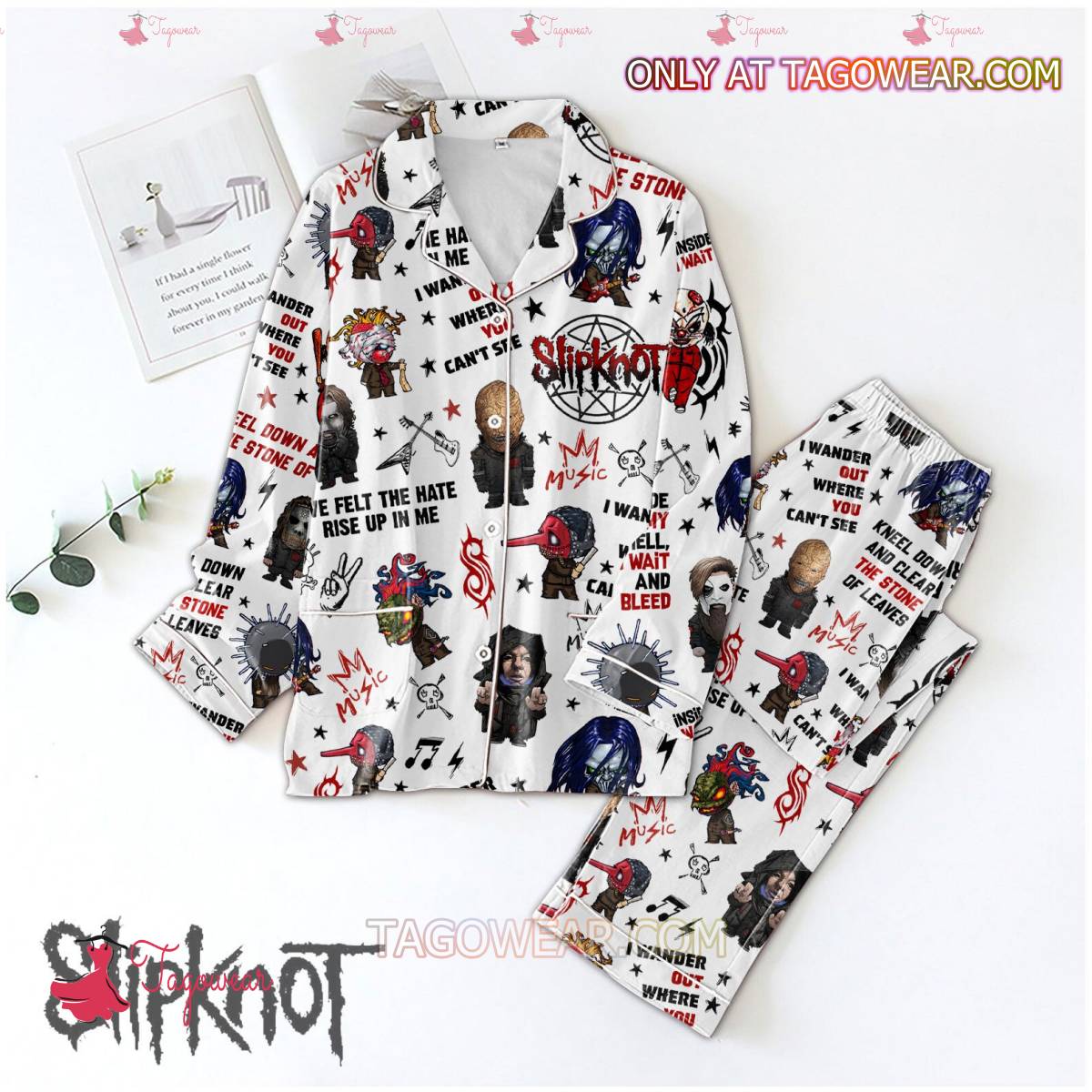 Slipknot I Wander Out Where You Can?T See Men Women Pajama Set Hfn Family Matching Shirt