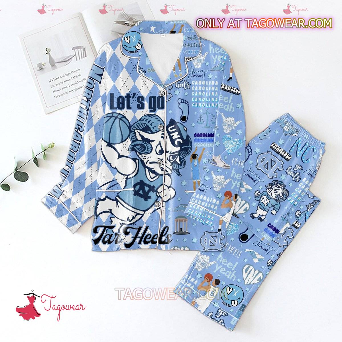 Nc Theels Let?S Go Men Women Pajama Set Hfn Family Matching Shirt