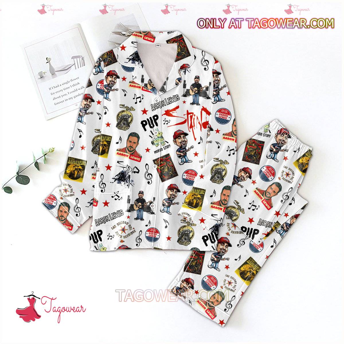 Staind Aaron Lewis Men Women Pajama Set Hfn Family Matching Shirt