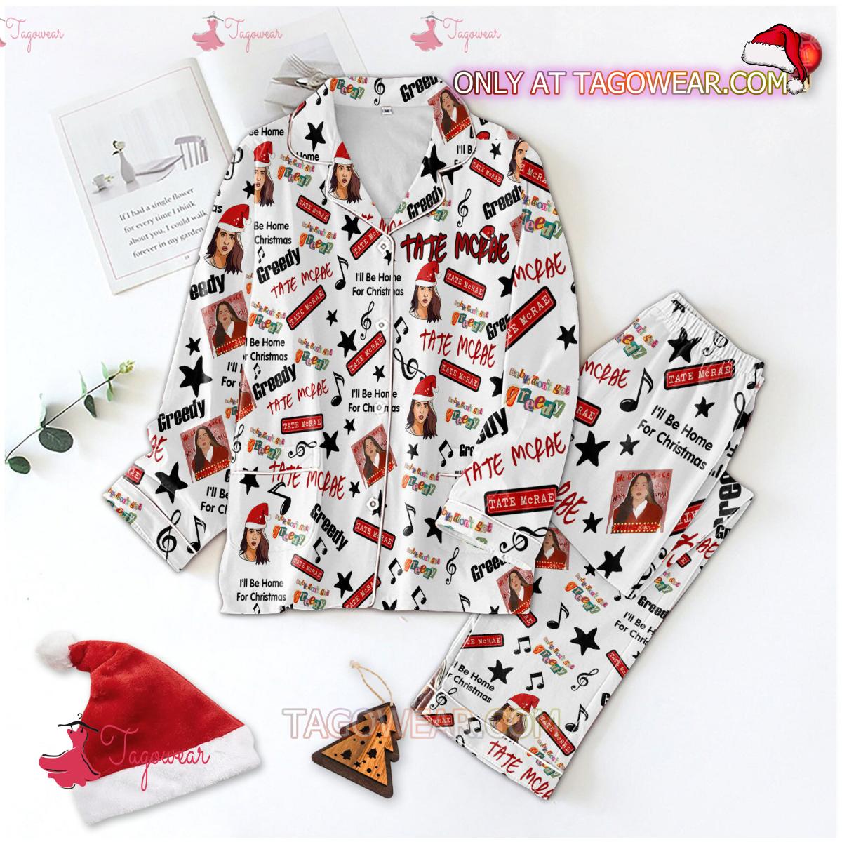 Tate Mcrae I?Ll Be Home For Men Women Pajama Set Hfn Family Matching Shirt