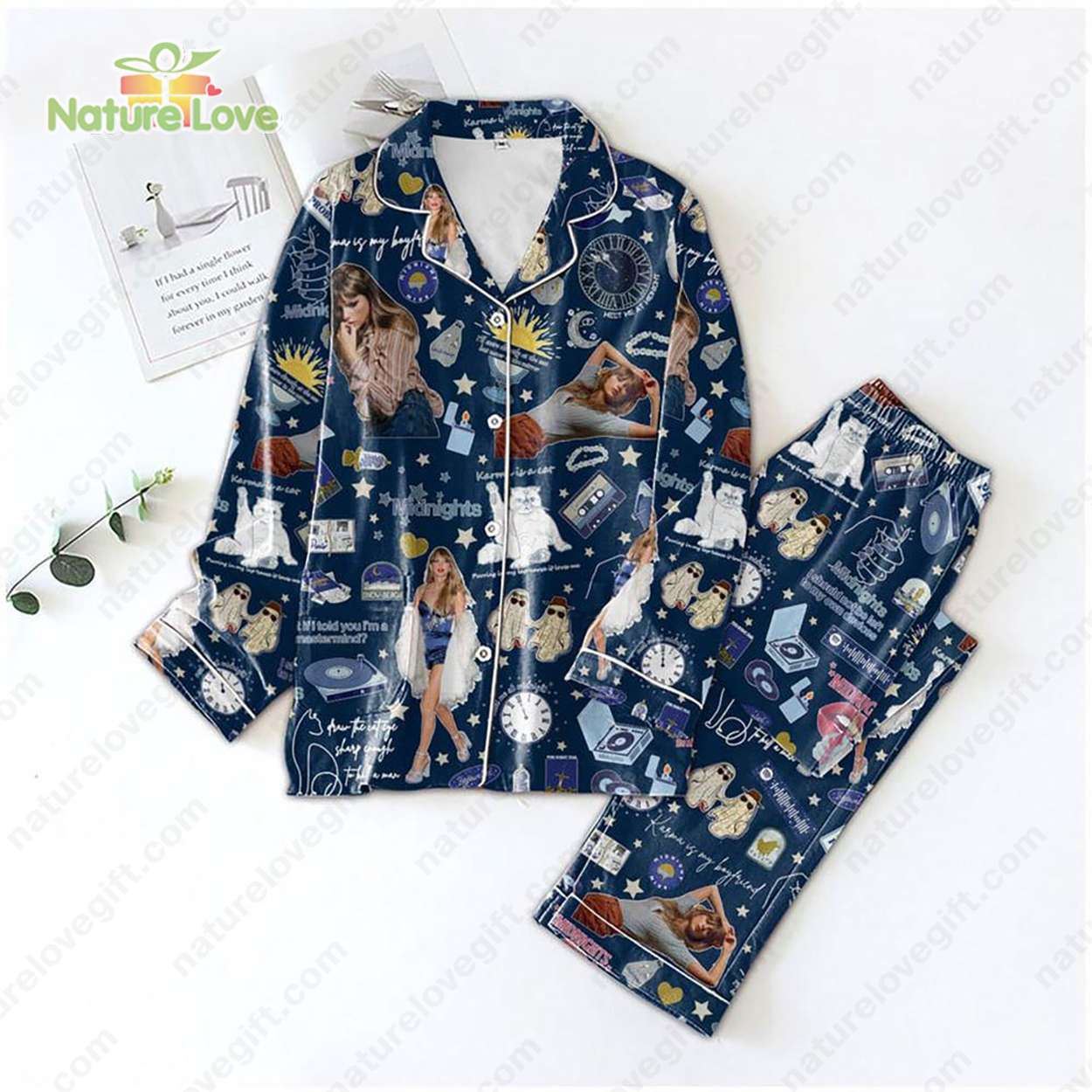 Ts Swift Swifties Midnights Eras Tour Swifties Pyjama Pajama Set Nva
