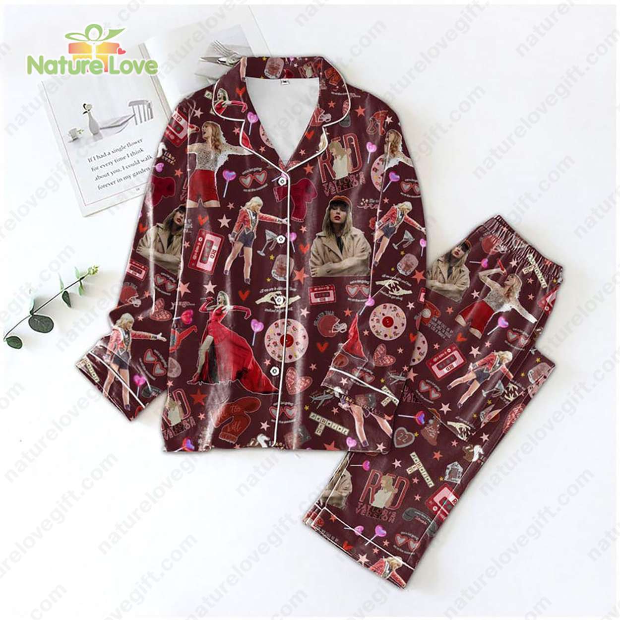 Ts Swift Swifties Red Tour Outfits Ts Swift Swifties Pyjama Pajama Set Nva For Fans