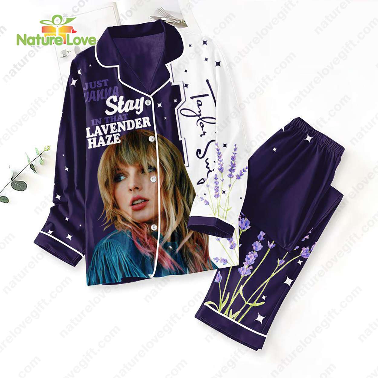 Ts Swift Swifties Lavender Haze Outfit Ts Swift Swifties Pyjama Pajama Set Nva