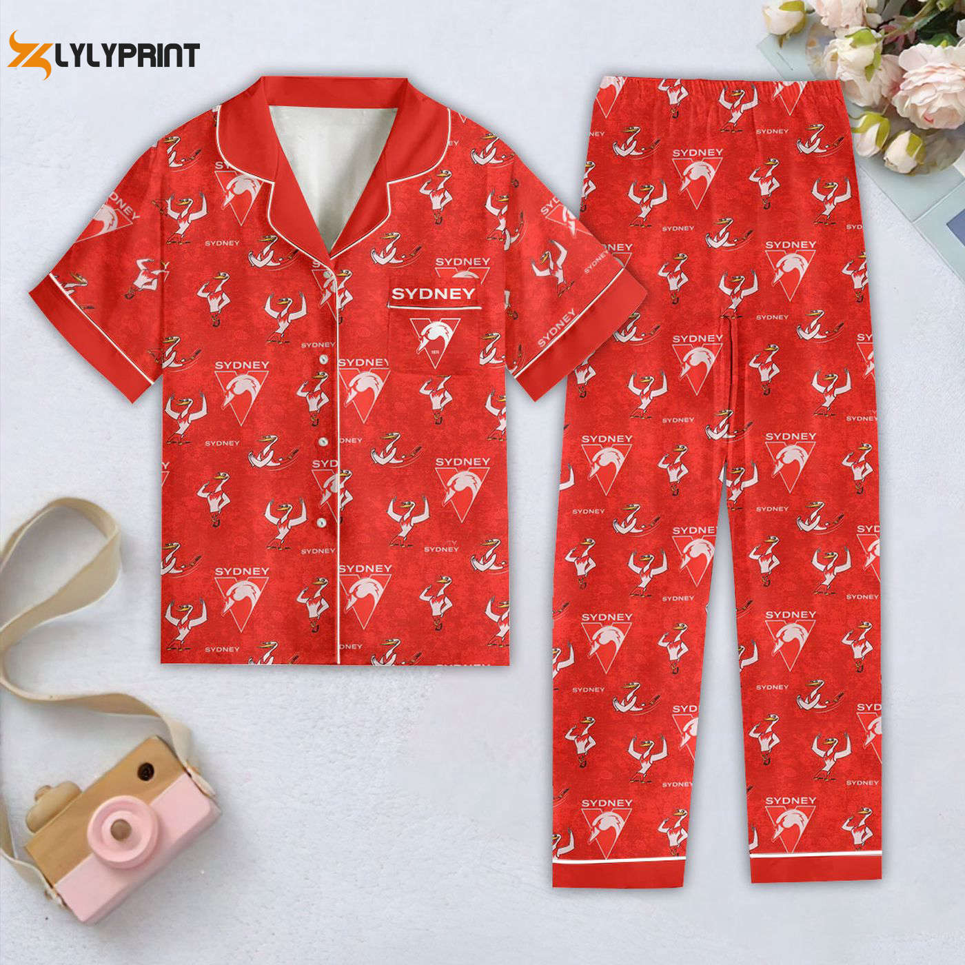 Sydney Swans Women S Short Sleeve Pajama Set Perfect Gift For Women Nva