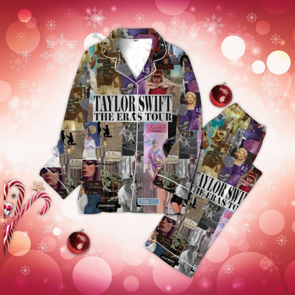 Ts Swifts Swifties Album The Eras Tour Pajama Set Gift For Family Sleepwear Nva