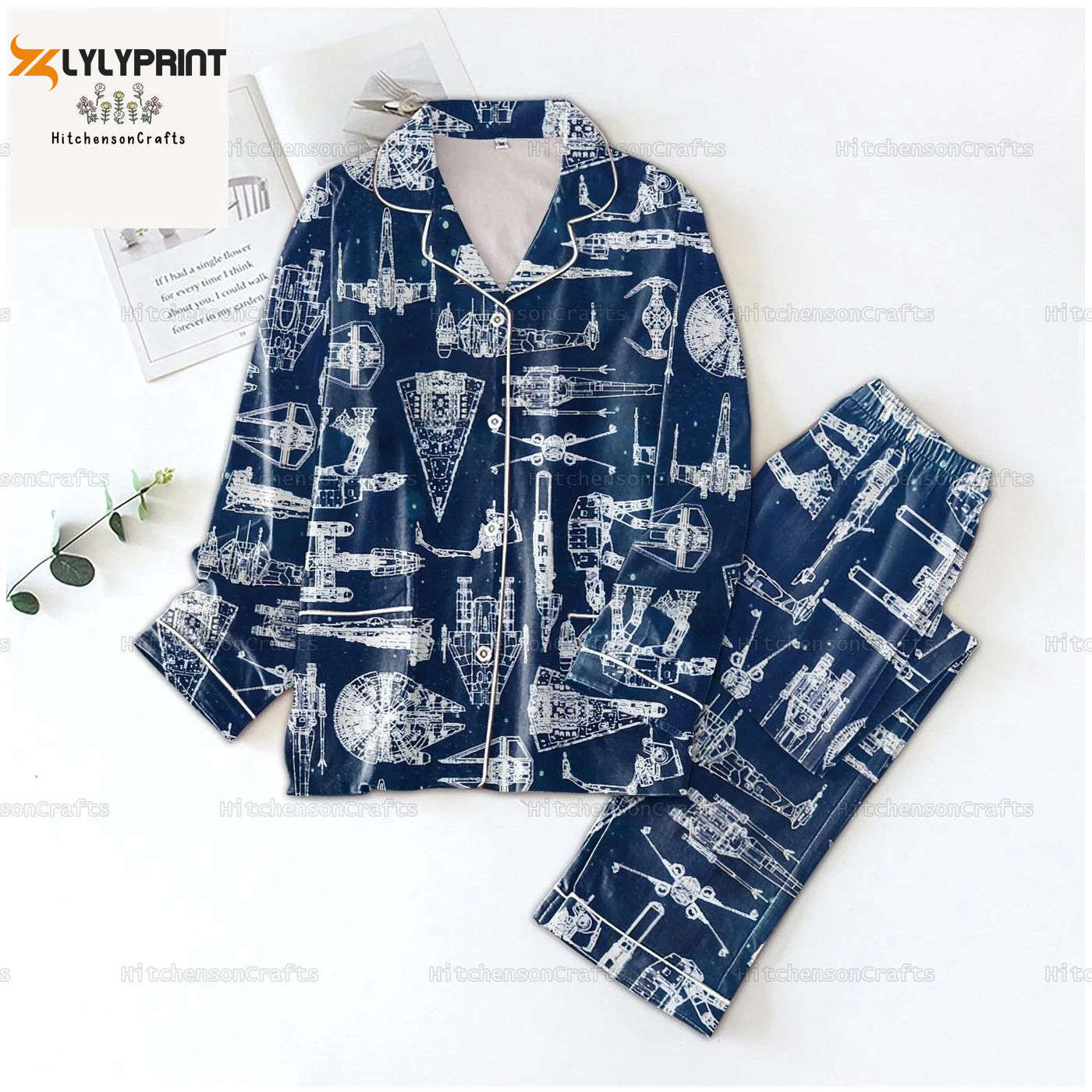 Star Wars Pajama Set Set Family Pajama Set Spaceship Design Disney Holiday Theme Movie Shirt & Gifts