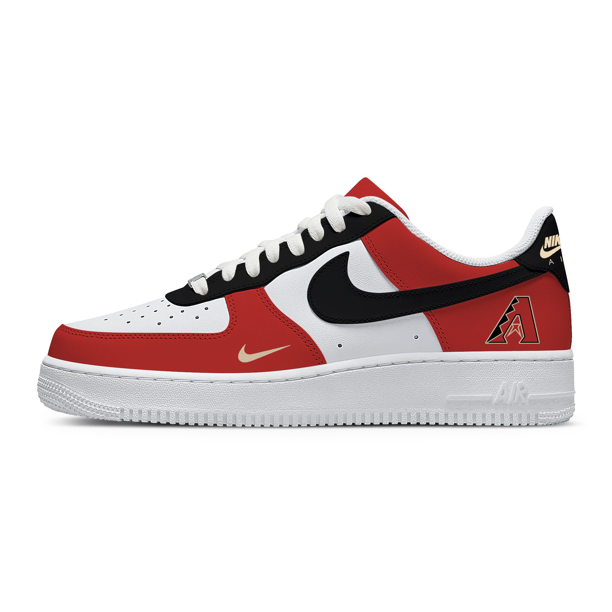 MLB Arizona Diamondbacks Nike Air Force 1 Low Casual Sneakers For Fan