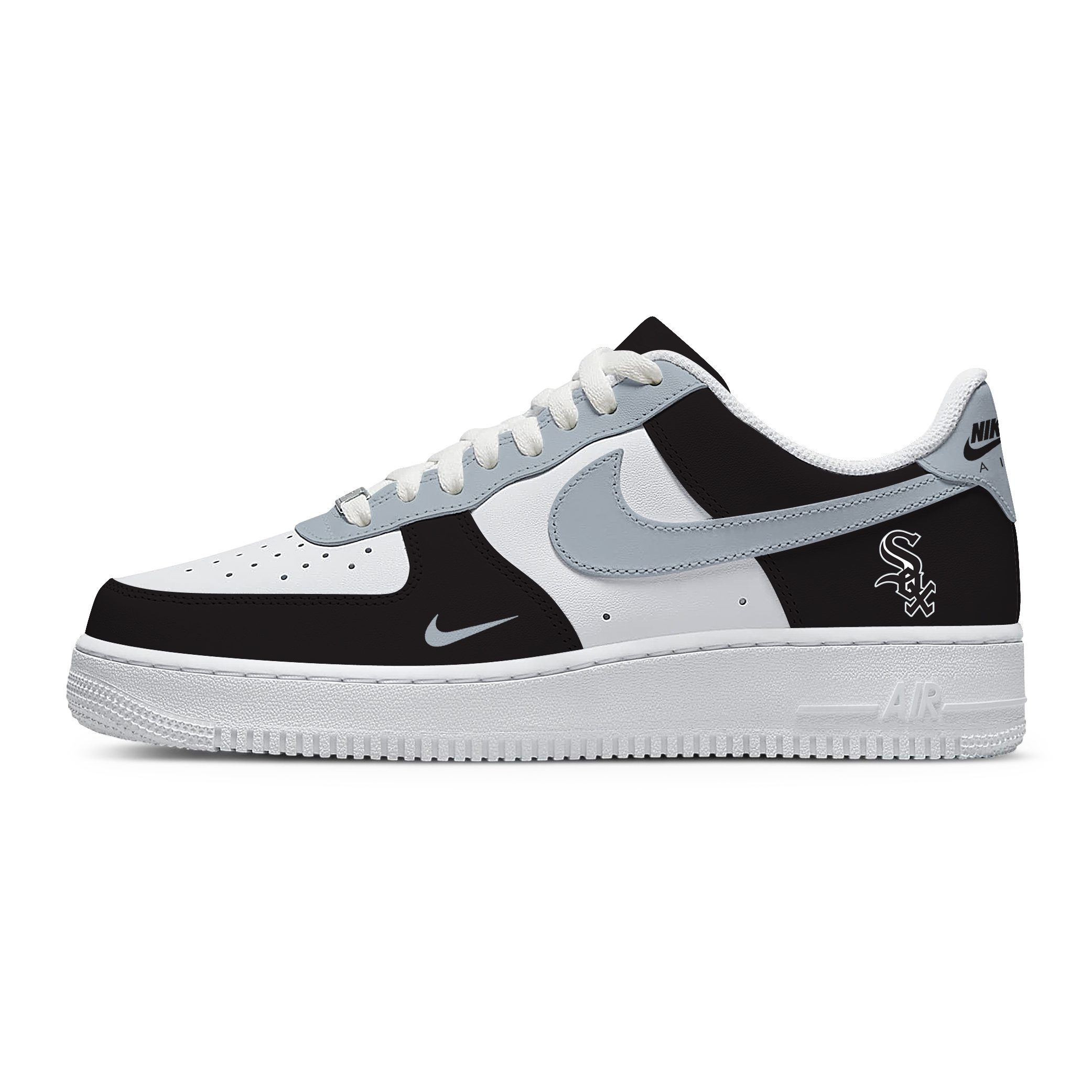 MLB Chicago White Sox Nike Air Force 1 Low Casual Sneakers For Fan