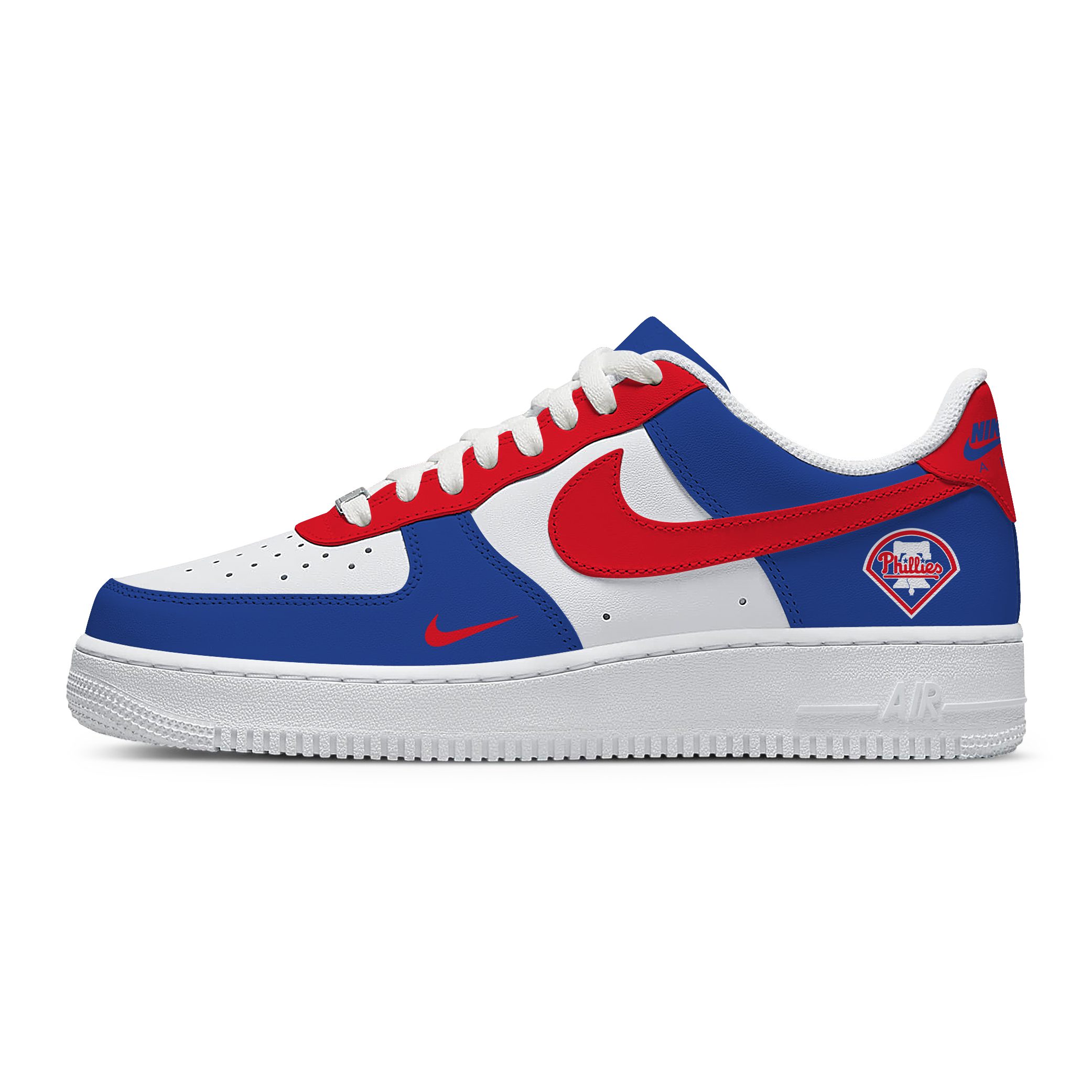 MLB Philadelphia Phillies Nike Air Force 1 Low Casual Sneakers For Fan