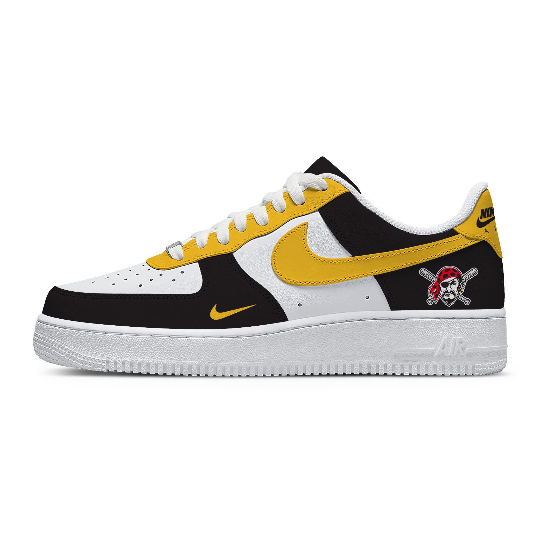 MLB Pittsburgh Pirates Nike Air Force 1 Low Casual Sneakers For Fan