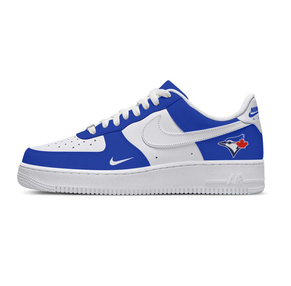 MLB Toronto Blue Jays Nike Air Force 1 Low Casual Sneakers For Fan
