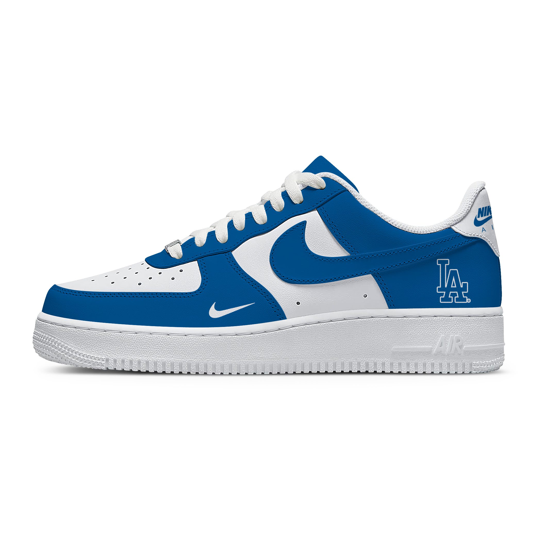 MLB Los Angeles Dodgers Nike Air Force 1 Low Casual Sneakers For Fan