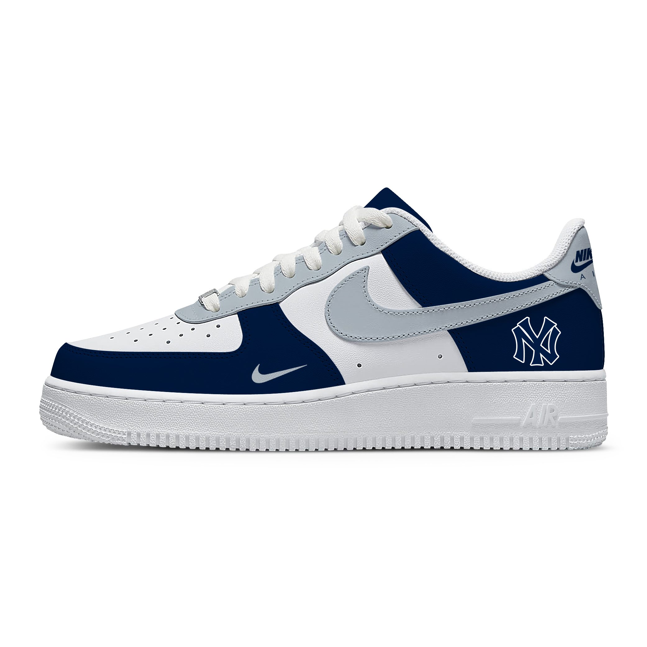MLB New York Yankees Nike Air Force 1 Low Casual Sneakers For Fan