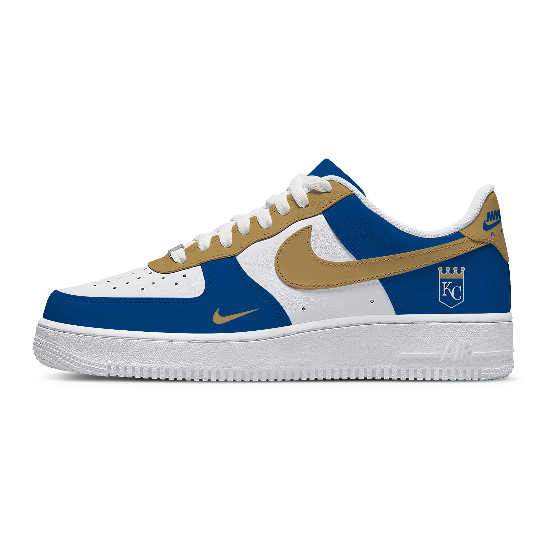 MLB Kansas City Royals Nike Air Force 1 Low Casual Sneakers For Fan