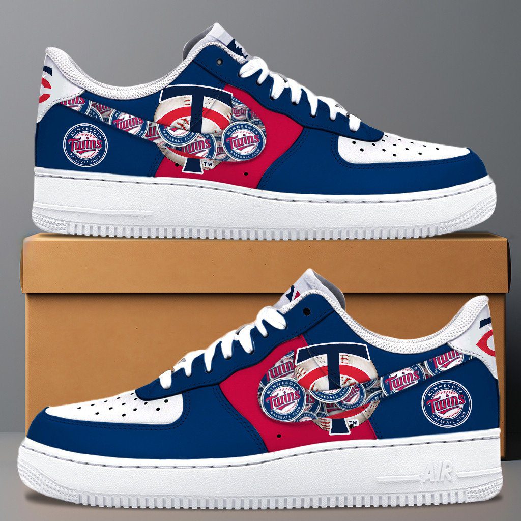 Minnesota Twins MLB Team Logo Fan Air Force 1 Stylish Shoes For Men Women