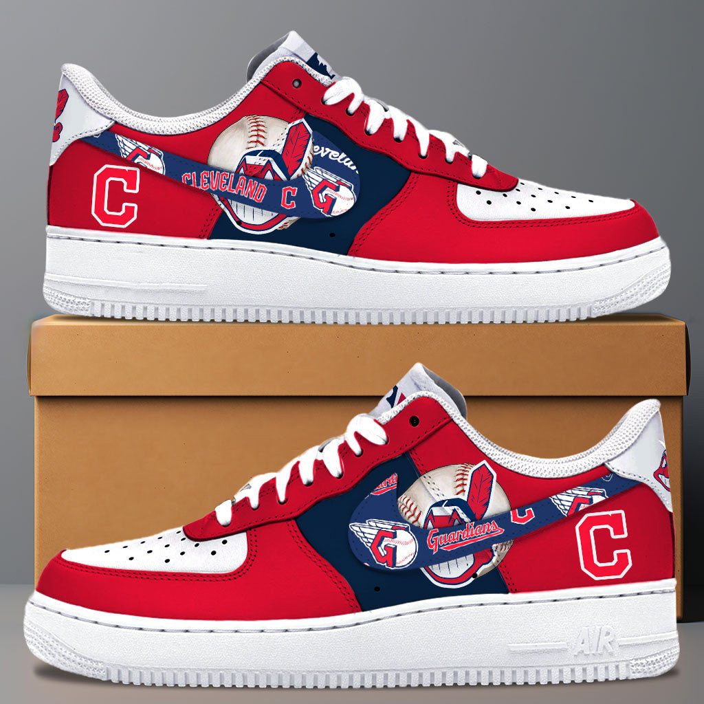 Cleveland Guardians MLB Team Logo Fan Air Force 1 Stylish Shoes For Men Women