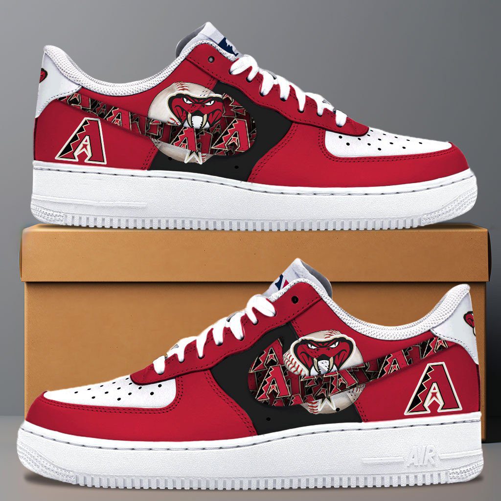 Arizona Diamondbacks MLB Team Logo Fan Air Force 1 Stylish Shoes For Men Women