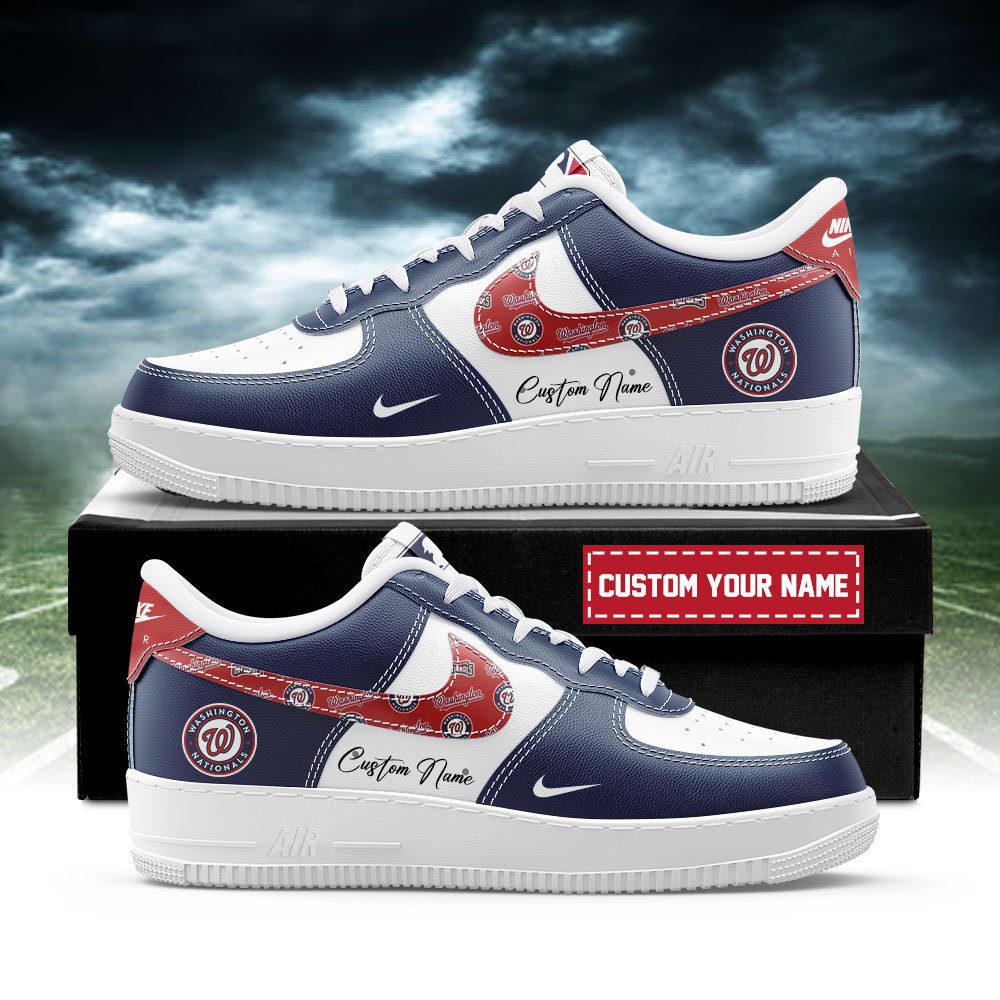 Washington Nationals MLB Nike Air Force 1 Low Custom Name - Best Running Shoes 2025 For Fans
